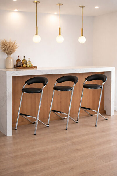SADANHOME Stylish bar stool with adjustable height – a modern touch for kitch...