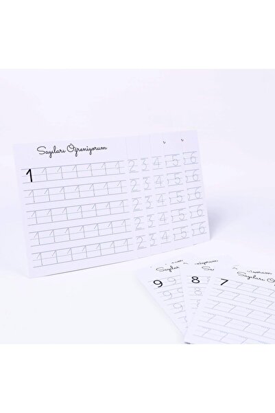 BRF BezSell Bimotif مجموعة من 10 أرقام تعليمية، مجموعة بطاقات عمل من الورق ال...