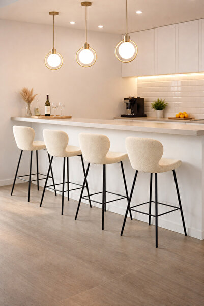 SADANHOME Stylish bar stool with adjustable height – a modern touch for kitch...