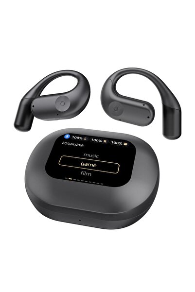 Tradeo Open-Ear Wireless Stereo Earbuds with Touch Display, Bluetooth 5.3 & H...