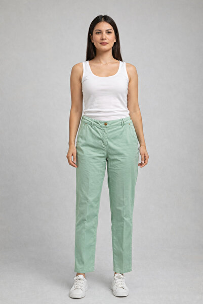 Ekol Cotton Canvas Pants with Side Pocket Detail