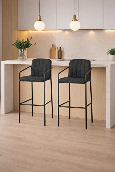 SADANHOME Stylish bar stool with adjustable height – a modern touch for kitch...