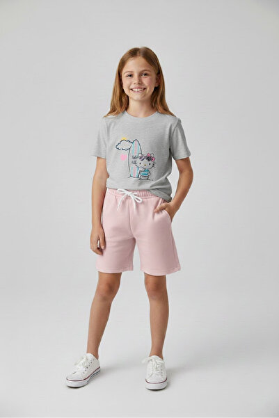 aytok tekstil Girl's Shorts T-Shirt Set Hello 5 6 7 8 9 10 11 12 13 14 Years ...