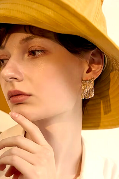 Pinty Design Fringe Sallantı Tasarım Küpe