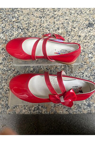 Aysun Ayakkabı Red Outer Material Patent Leather Orthopedic and Non-Slip Sole...