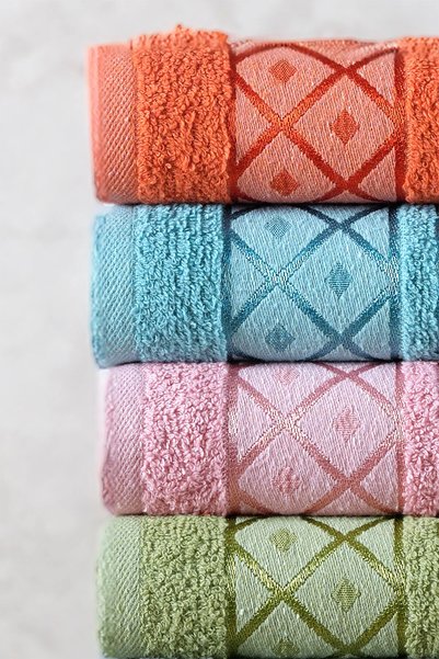 Çeyizim 6-Piece 30X50Cm Jacquard Hand - Face - Kitchen Towel Set |   Soft, Quick-Drying, Suitable for Dowry