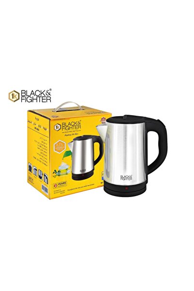Black & Fighter 1.8L Stainless Steel Electric Kettle 1500W Auto Off