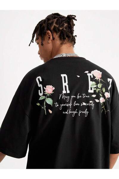 macklin Μπλουζάκι Unisex S R E Z Gül με τύπωμα Special Design oversized