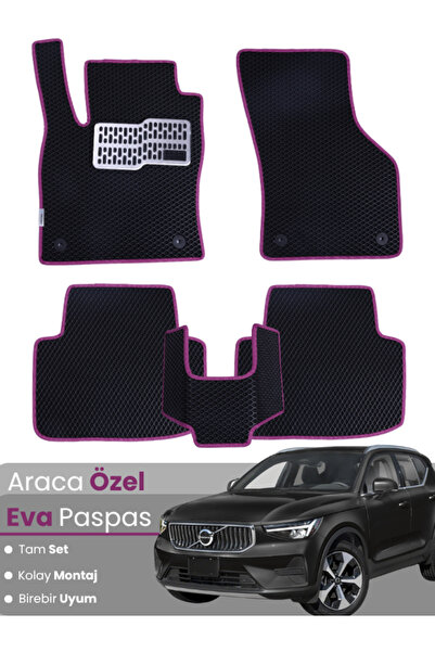 stiloto Volvo Xc40 (2017-2025) Compatible Eva Floor Mat Full Set–Auto Mat, Ca...