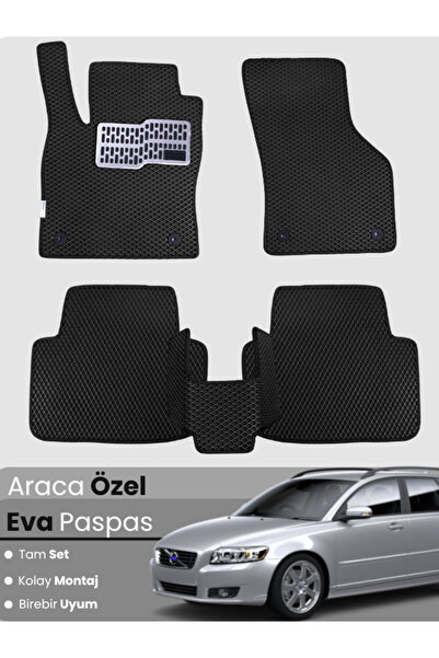 stiloto مجموعة كاملة من دواسات EVA متوافقة مع سيارة فولفو V50 ستيشن واجن (200...