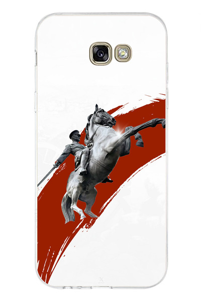 TechTree Samsung Galaxy A7 2017 Compatible Silikon Case with Horse Detail and...