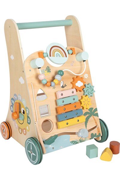 Small Foot Antepremergător din Lemn "Safari" - Centru de Activități (Small Foot)