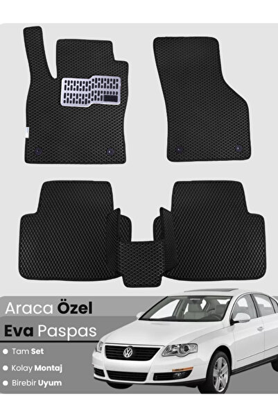 stiloto VOLKSWAGEN PASSAT B6 (2005-2010) Uyumlu EVA Paspas Tam Set–Oto Paspas...