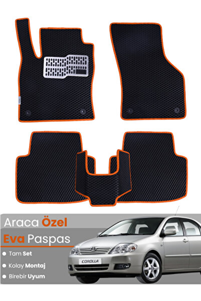 stiloto طقم دواسات EVA متوافق مع تويوتا كورولا E120 سيدان (2000-2007) - دواسا...