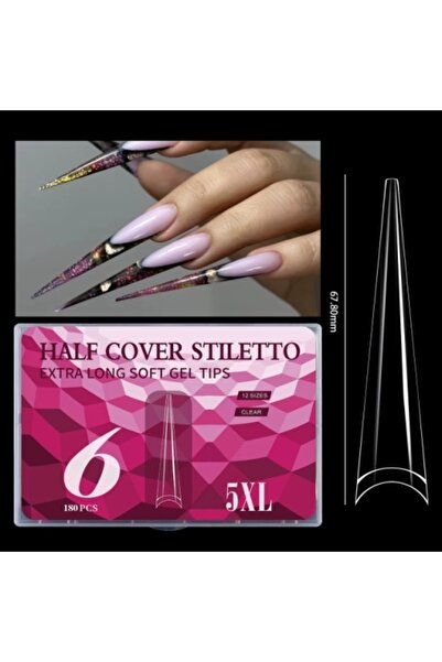 Pink Nails Tipsuri Gel Fix Set 180 de tipsuri Soft Gel 5 XL #6