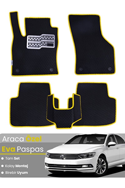 stiloto VOLKSWAGEN PASSAT B8 (2015-2019) Uyumlu EVA Paspas Tam Set–Oto Paspas...