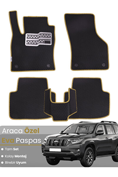 stiloto Toyota Land Cruiser Prado (2009-2019) Compatible Eva Floor Mat Full S...