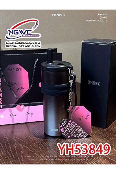 KAZUKO قارورة ماء حرارية ترمس ستانلس ستيل بتصميمات متعدد مع قفل أمان