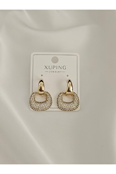 Zivazer Store kadın kararmaz xuping 14k zikon taşlı küpe