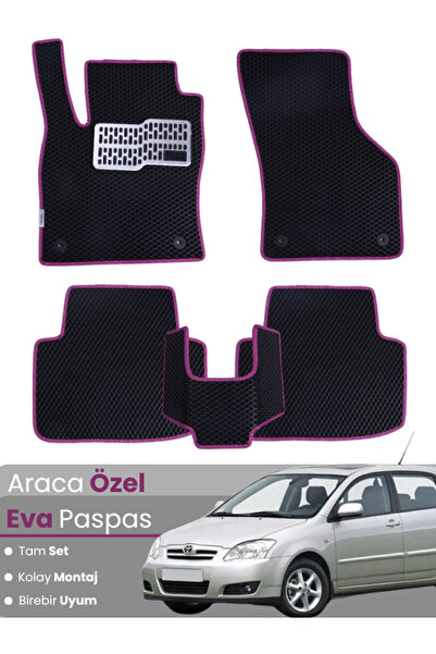 stiloto Toyota Corolla E120 Hatchback (2000-2007) Compatible Eva Floor Mat Fu...
