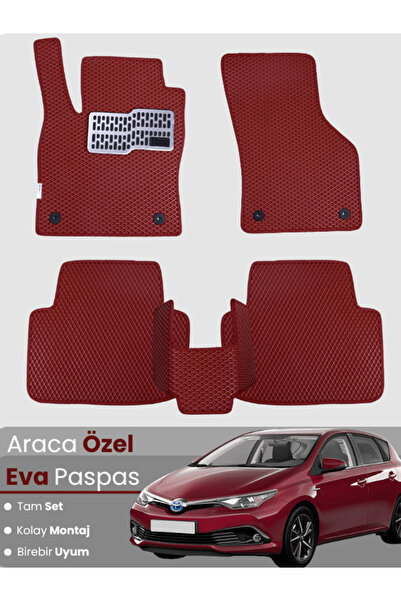 stiloto TOYOTA AURİS (2015-2020) Uyumlu EVA Paspas Tam Set–Oto Paspas,Araca Ö...