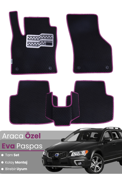 stiloto Volvo Xc70 (2007-2016) Compatible Eva Floor Mat Full Set–Auto Mat, Ta...