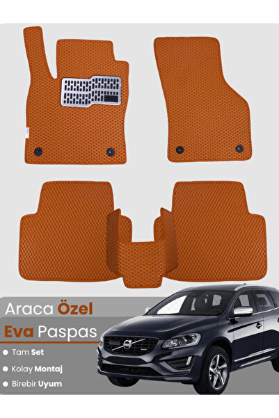 stiloto Volvo Xc60 (2017-2020) Compatible Eva Floor Mat Full Set–Auto Mat, Ca...