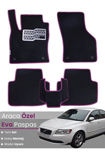 stiloto Volvo S40 (2000-2004) Compatible Eva Floor Mat Full Set–Auto Mat, Car...