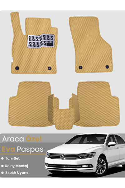 stiloto VOLKSWAGEN PASSAT B8 (2015-2019) Uyumlu EVA Paspas Tam Set–Oto Paspas...