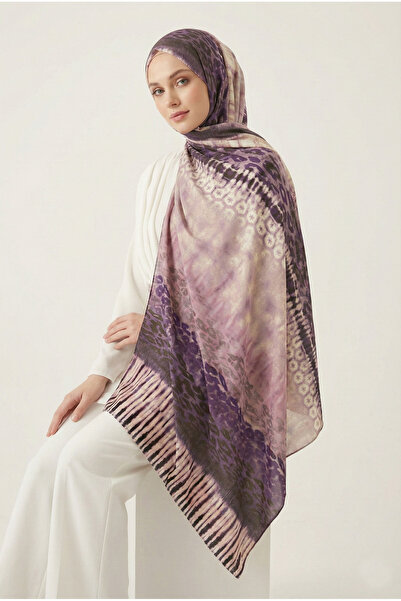 Aksuipek Retro Leopar Desenli Lüks Pamuk Şal