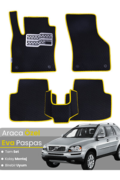 stiloto مجموعة كاملة من دواسات EVA متوافقة مع فولفو XC90 (2002-2014) - دواسة ...