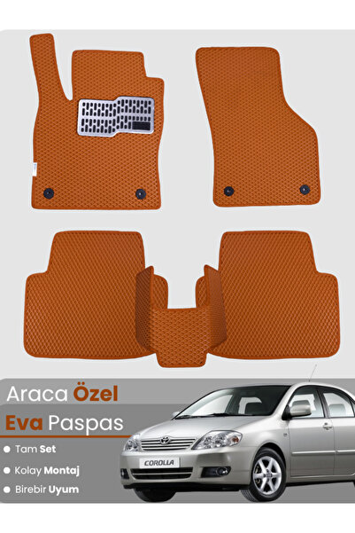 stiloto طقم دواسات EVA متوافق مع تويوتا كورولا E120 سيدان (2000-2007) - دواسا...