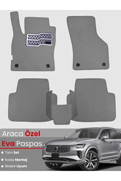 stiloto Volvo Xc90 (2014-2025)Compatible Eva Floor Mat Full Set–Auto Mat,Spec...