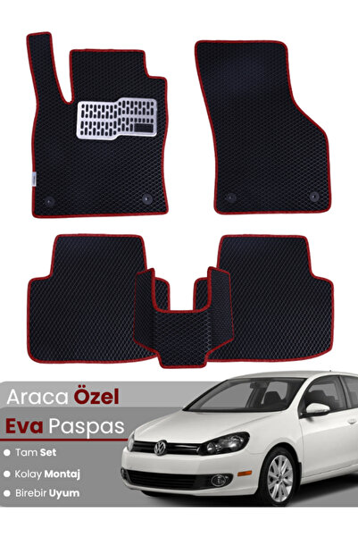 stiloto VOLKSWAGEN GOLF 6 (2009-2013) Uyumlu EVA Paspas Tam Set–Oto Paspas,Ar...