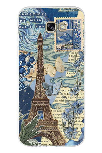 TechTree Samsung Galaxy A7 2017 Compatible Paris and Eiffel Tower Printed Sil...