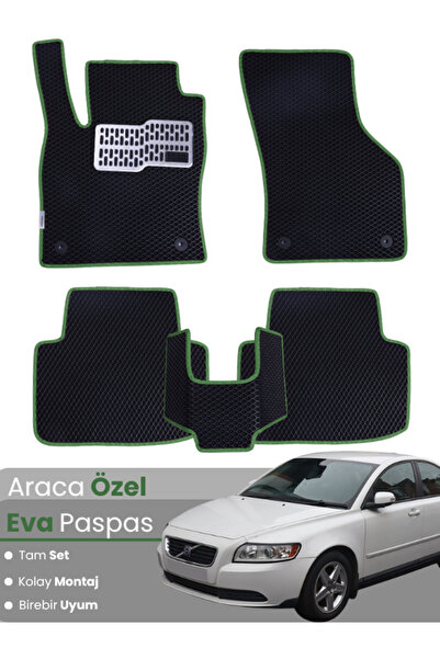 stiloto مجموعة كاملة من دواسات EVA متوافقة مع فولفو S40 (2000-2004) - دواسة س...