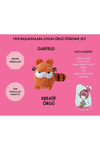 KREATİF TASARIM Garfield Knitting Learning Kit