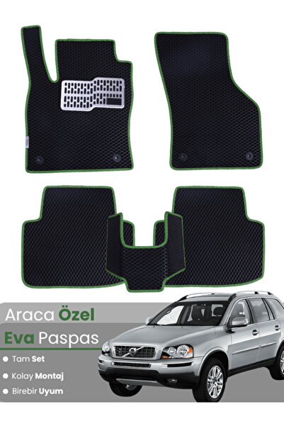 stiloto Volvo Xc90 (2002-2014) Compatible Eva Floor Mat Full Set–Auto Mat, Ta...