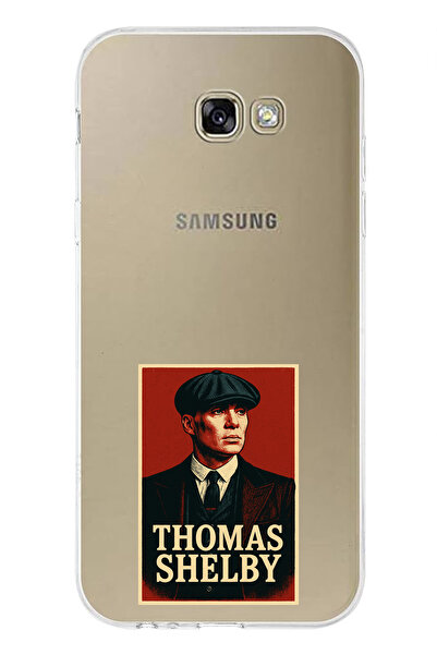 TechTree حافظة سيليكون متوافقة مع هاتف سامسونج جالاكسي A7 2017 توماس شيلبي مطبوع