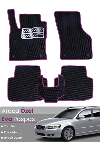 stiloto Volvo V50 Station Wagon (2004-2012) Compatible Eva Floor Mat Full Set...