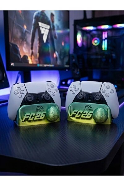 DİĞER1111 PS5 DualSense Uyumlu FC 26 Temalı Stand (2 Adet)