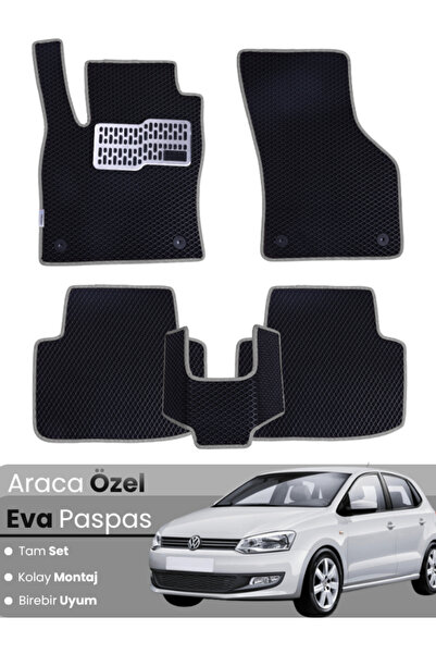stiloto VOLKSWAGEN POLO (2009-2017) Uyumlu EVA Paspas Tam Set–Oto Paspas,Arac...