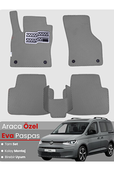 stiloto VOLKSWAGEN CADDY (2021-2024) Uyumlu EVA Paspas Tam Set–Oto Paspas,Ara...