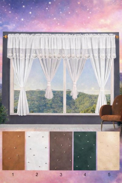 deluxshine Set 2 in 1 Draperie + Perdea (400x160cm)