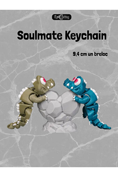 Epic Crafting "Soulmate Necklace" Pendant Set – Heart-Shaped Intertwined Dragons