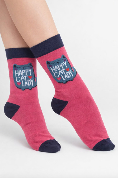 uğurlu dükkan Happy Cat Lady Cat Socks 36-44