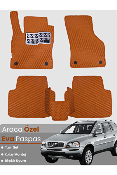 stiloto Volvo Xc90 (2002-2014) Compatible Eva Floor Mat Full Set–Auto Mat, Ta...