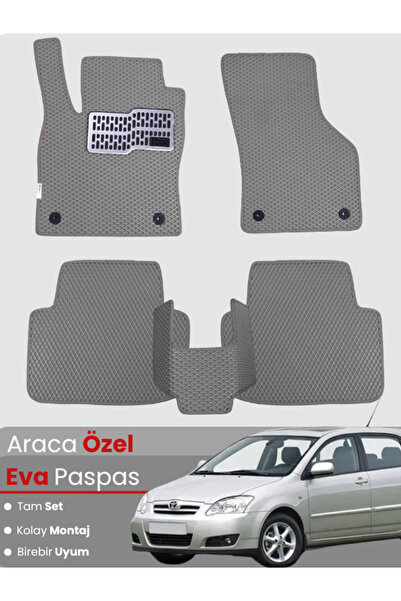 stiloto Toyota Corolla E120 Hatchback (2000-2007) Compatible Eva Floor Mat Fu...