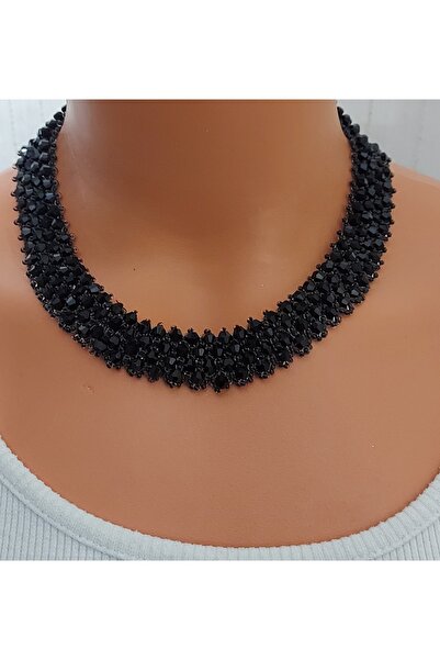 Nej Crystal Bead Necklace Bracelet Set