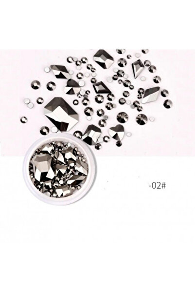 Pink Nails Nail Art Crystals Mix Black Swan